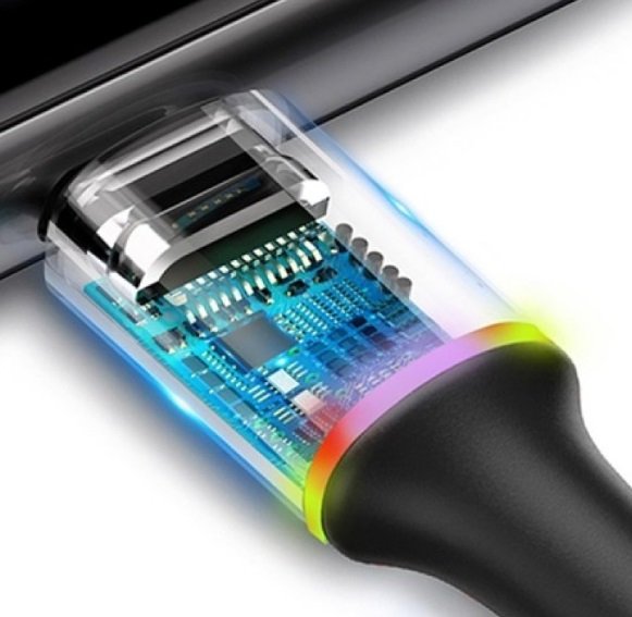 Кабель Baseus CALGH-C01 QC 3.0, lightning, 2 м, Quick charge 3.0, черный