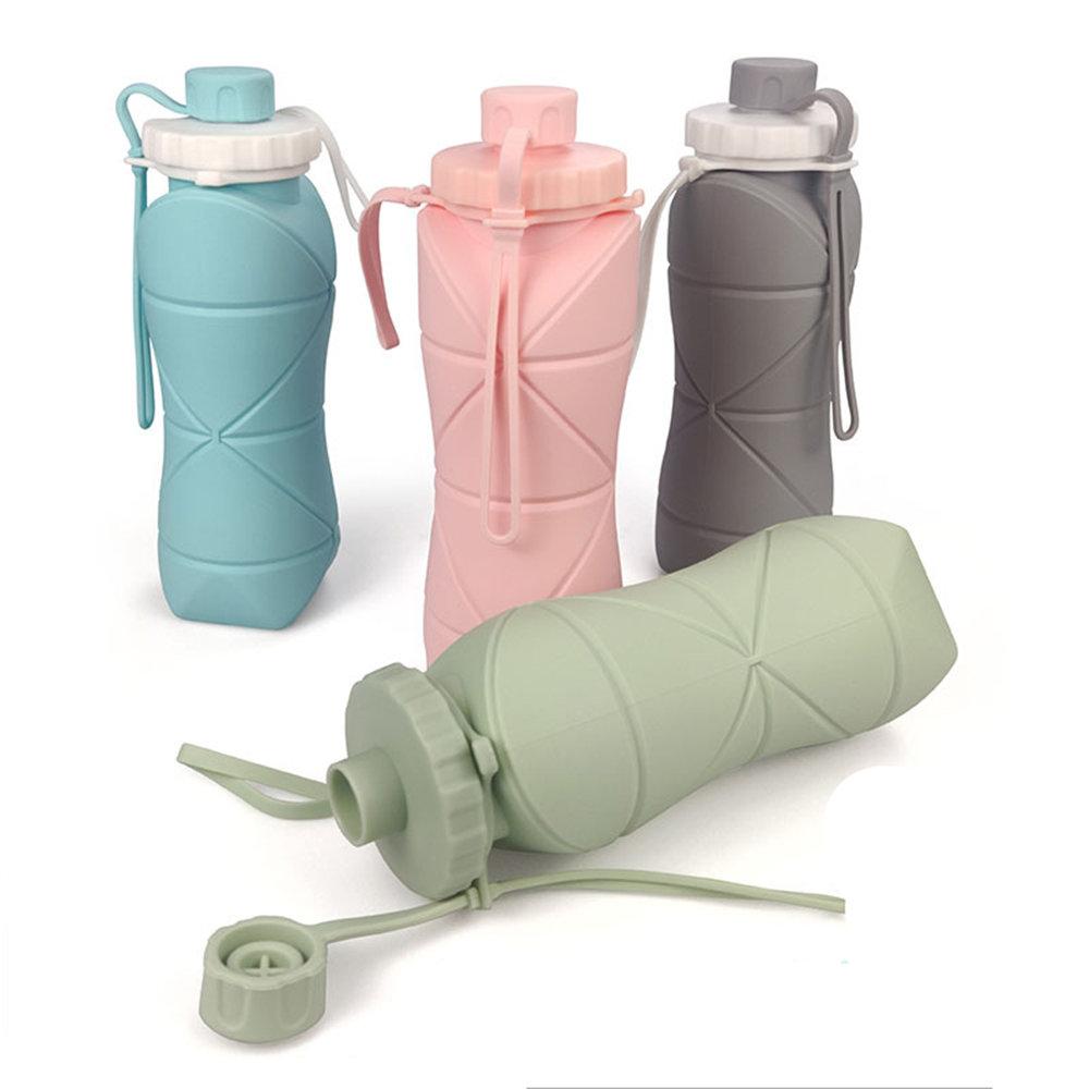 Спортивная складная бутылка Silicone Folding Bottle 600 мл 