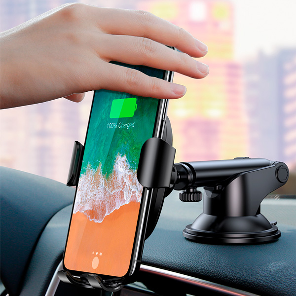 Автомобильный держатель с беспроводной зарядкой Baseus Wireless Charger Gravity Car Mount 2 WXYL-A01