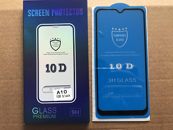Защитное стекло для Samsung A10, черный