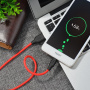 Кабель Hoco X21 Silicone SB - micro USB, 1 м черно-красный