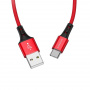 Кабель Borofone BX20, USB - USB Type-C, 1 м, красный