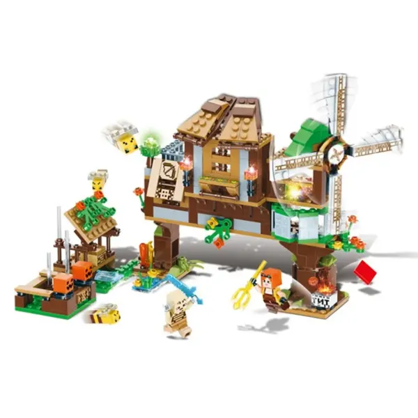 Конструктор LB  My World Мельница у реки 402 деталей