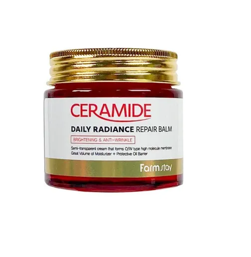 Укрепляющий крем-бальзам для лица с керамидами Farmstay Ceramide Daily Radiance Repair Balm