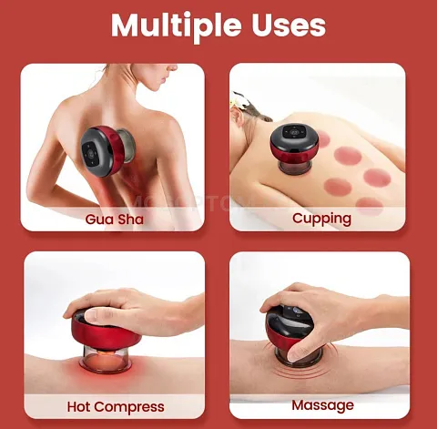 Вакуумный массажер с подогревом для тела Intelligent Can Scraping Massage Instrument