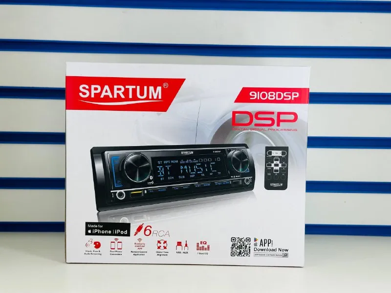 Автомагнитола 1DIN Spartum 9105DSP