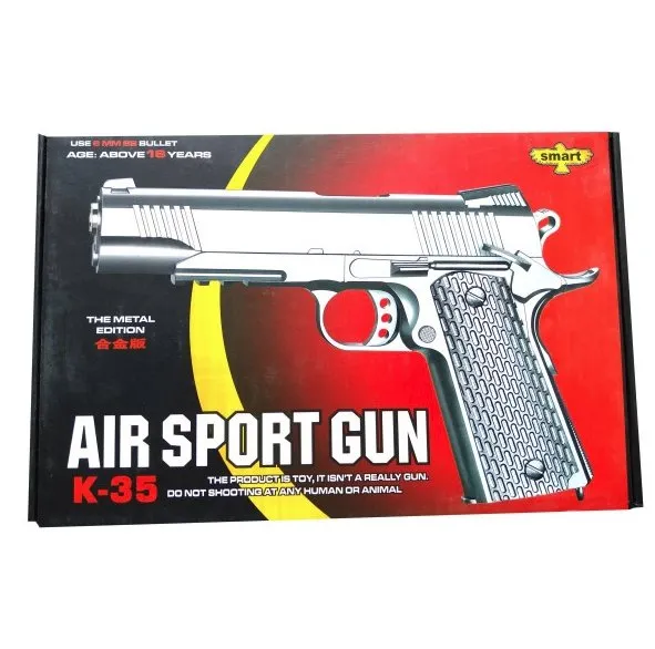 Металлический пистолет для страйкбола Air Soft Gun K35